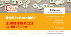 SCRABBLE à La Cafet'OPéra à LIEGE