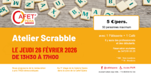SCRABBLE à la Cafet'Opéra à LIEGE