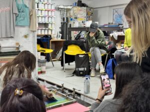 Initiation à la sérigraphie sur papier en soirée à La Zone