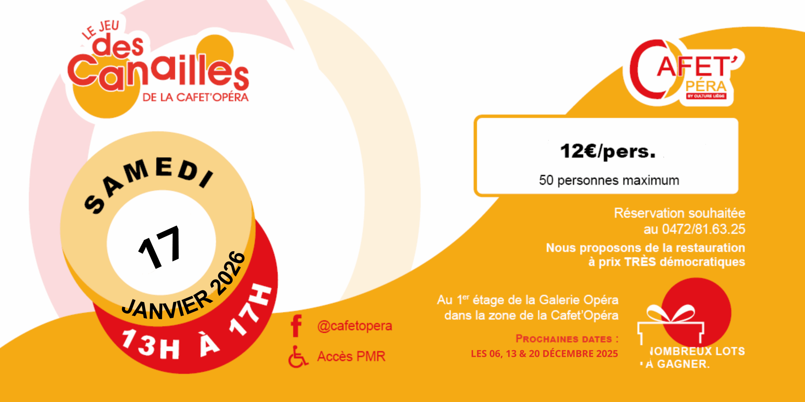 Le Jeu des Canailles à La Cafet'Opéra à LIEGE