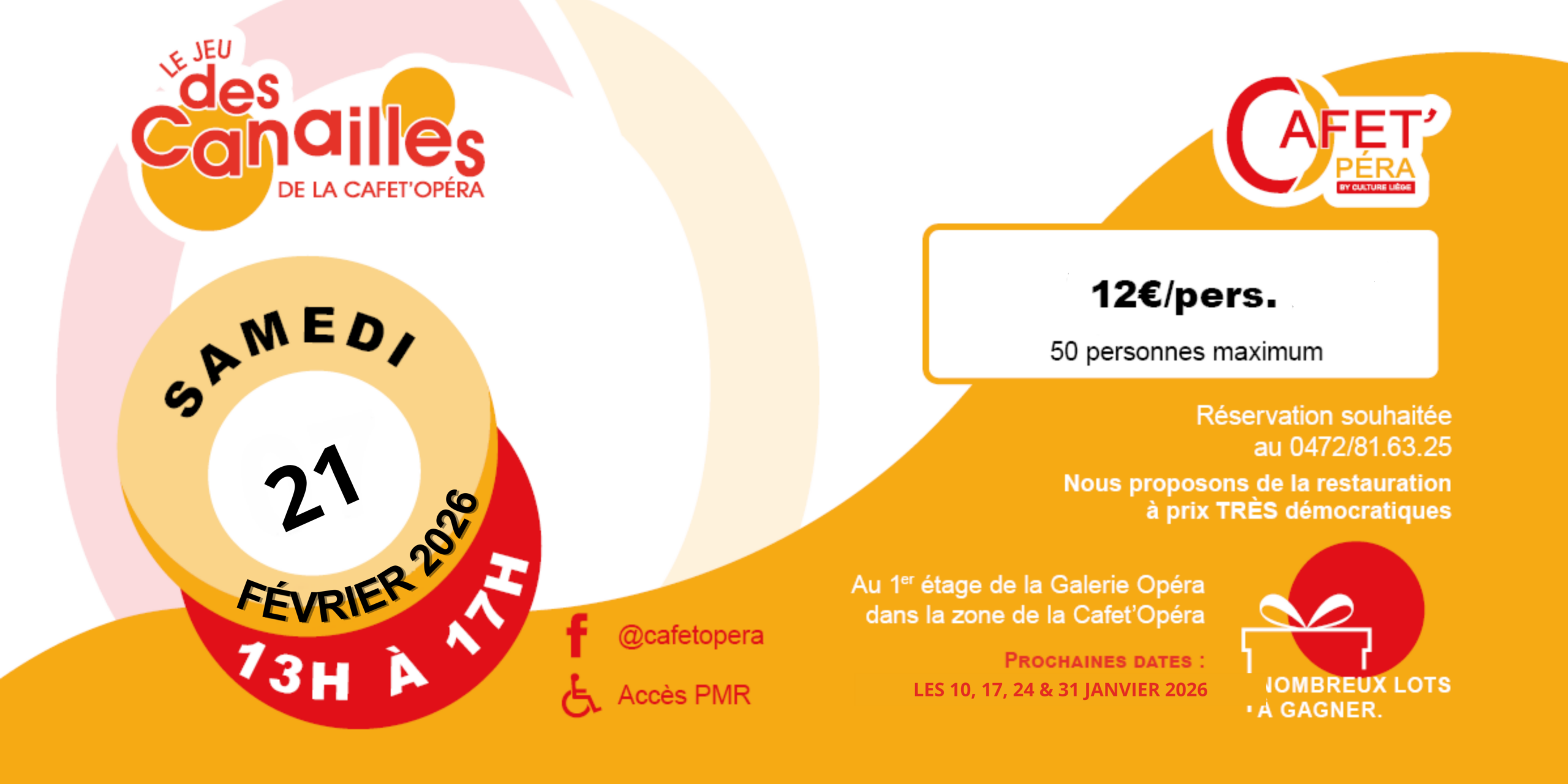 Le Jeu des Canailles à La Cafet'Opéra à LIEGE