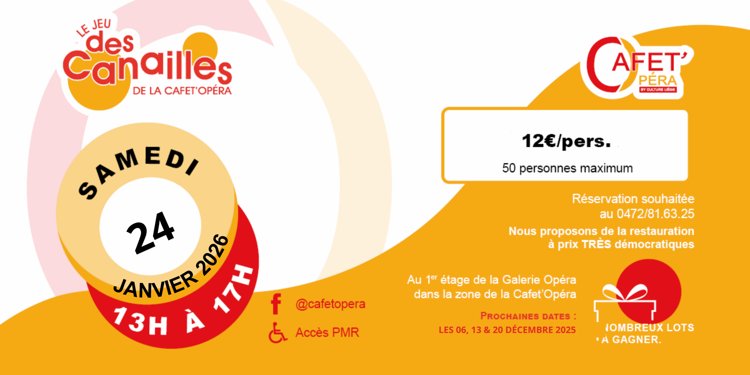 Le Jeu des Canailles à La Cafet'Opéra à LIEGE